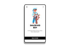 sailor kid boy vector Product Image 1