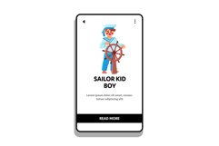 sailor kid boy vector Product Image 1