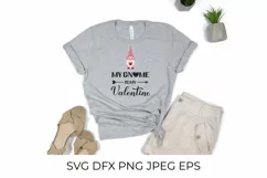 My Gnome is my Valentine SVG. Funny Valentines Quote SVG. Product Image 2