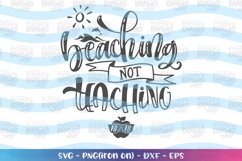 Summer svg Beach not teaching clipart Product Image 2