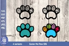 Paw Print SVG|Easter SVG|Pet Paw SVG| Animal lover cut files Product Image 3