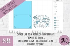 Christmas insert card design| Paper cutting | Cricut Joy svg Product Image 2