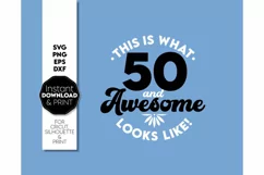 50th Birthday shirt SVG Dad Mom SVG Happy Birthday Gift SVG Product Image 2