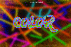 Vibrant Colorful Text Design for Graphic Design Product Image 1