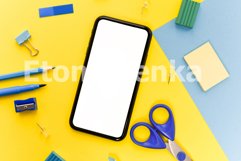 Mock up blank screen mobile phone for back to school Product Image 1