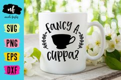 Fancy A Cuppa SVG Cut File Product Image 1