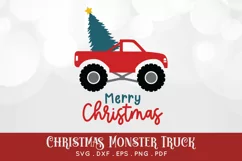 Christmas Monster Truck svg dxf png eps pdf Product Image 4