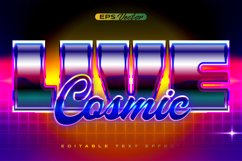80s live cosmic editable text effect back to the future Product Image 1