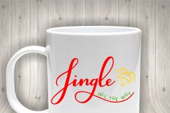 Christmas SVG - Jingle all the way, handlettered Product Image 3