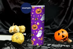 Halloween 20oz Skinny tumbler mockup, Fall Tumbler mockup Product Image 2