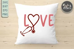 Stethoscope Heart Love SVG - PNG, DXF, SVG, EPS, Cut File Product Image 7