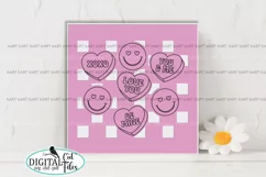 Valentine's day card svg Love you Xo Xo Cricut template Product Image 1