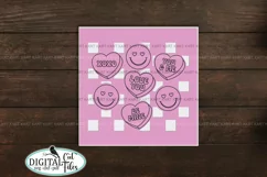 Valentine's day card svg Love you Xo Xo Cricut template Product Image 2