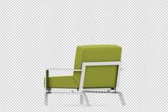 Isometric Arm Chair 3D isolated render Product Image 1