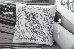 Owl in the Branches svg, Owl Zentangle svg, Owl in the Leave Product Image 10
