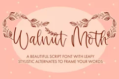 Walnut Moth - Match With Leaf Swashes - Free Font Of The Week Product Image 1
