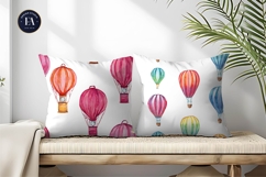 Hand-Painted Lantern Balloons Seamless Craft Digital Paper Product Image 2