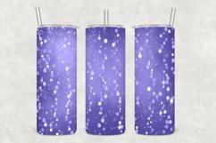 Blue Violet Glowing Glitter Tumbler Sublimation Product Image 1