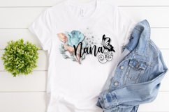 Nana PNG Design, Floral Sublimation Product Image 2