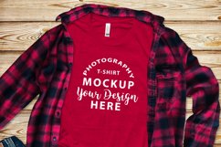 Bella Canvas 3001 Mock-up Bundle Buffalo Plaid style Product Image 9