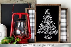 Joy To The World SVG | Hymn SVG | Christian SVG | Tree svg | Product Image 1