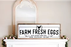 Rustic Farmhouse Sign SVG - Farm Fresh Eggs SVG, Farmhouse Product Image 2