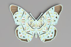 Insect laser cut file - Butterfly Mandala Product Image 1