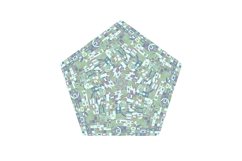 6 Mosaic Pattern Pentagons Product Image 3