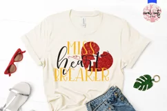 Miss Heart Breaker - Love & Valentine SVG EPS DXF PNG Product Image 2