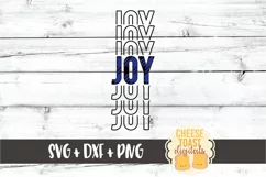 Joy - Buffalo Plaid Christmas Mirror Word SVG PNG DXF Product Image 2