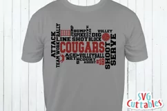 Volleyball SVG | Volleyball Word Art | Shirt Design Product Image 4