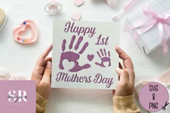 1st Mother’s Day card| Paper cutting | Mother’s Day card SVG Product Image 1