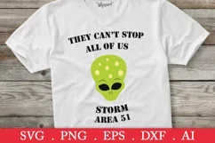 They can't stop all of us svg, storm area 51 svg Product Image 1