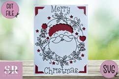 Christmas insert card design| Paper cutting | Cricut Joy svg Product Image 3