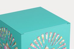 Star Ornament Cuttable Cube Gift Box with Holes SVG AI EPS Product Image 3