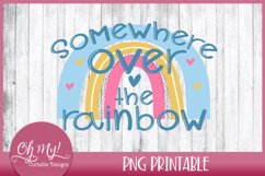 Somewhere Over The Rainbow Sublimation designs for t shirts Product Image 1