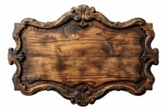 Vintage Wooden Nameplate Signboard Product Image 1