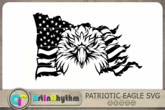 Eagle with American Flag Svg, 4th of July Svg, Eagle Svg Product Image 1