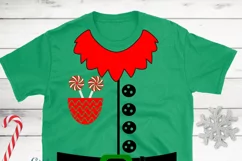 Christmas Elf costume, Elf body Costume Svg, Elf Suit svg Product Image 2