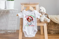 First Baby Christmas, Santa's newest little one PNG. Product Image 2