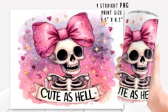 Funny skeleton Tumbler Wrap|PNG, 20 oz. Product Image 2