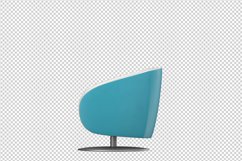 Isometric Arm Chair 3D isolated render Product Image 1