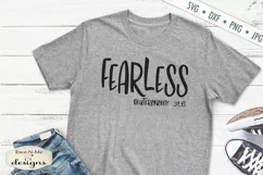 Fearless | Deuteronomy 31-6 | Faith Christian Bible SVG Product Image 1