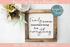 Family is everything SVG, DXF, PNG Product Image 1