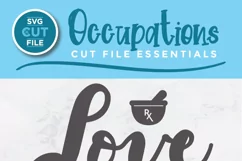 Pharmacist SVG - Love my job - a pharmacy svg or dxf file Product Image 2