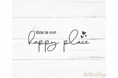 This Is Our Happy Place SVG, Wood Sign SVG Product Image 2