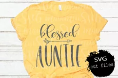 Auntie SVG | Aunt Life Quote | Best Aunt Ever Cut File Product Image 1