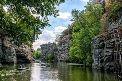 Autumn nature. Mountain river and canyon Product Image 1