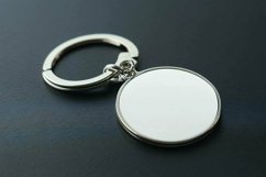 round keychain mockup | Flat Lay mock-up | key chain design Product Image 1
