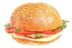 Stock Photo - Sandwiches with sausage Product Image 1